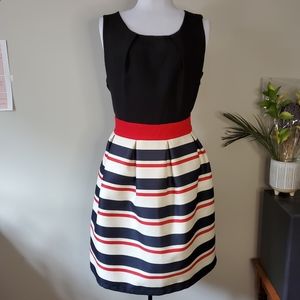 Striped bell dress